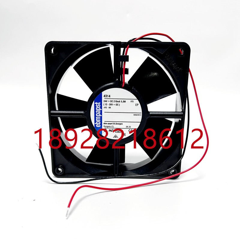 Ventilador Axial alemão Original EBMPAPST TYP 4314 12032 12CM 24V 5W Ventilador inversor