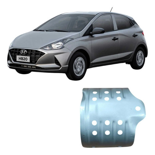 Defletor  Escapamento Catalisador Hyundai Hb20  2020 Prateado