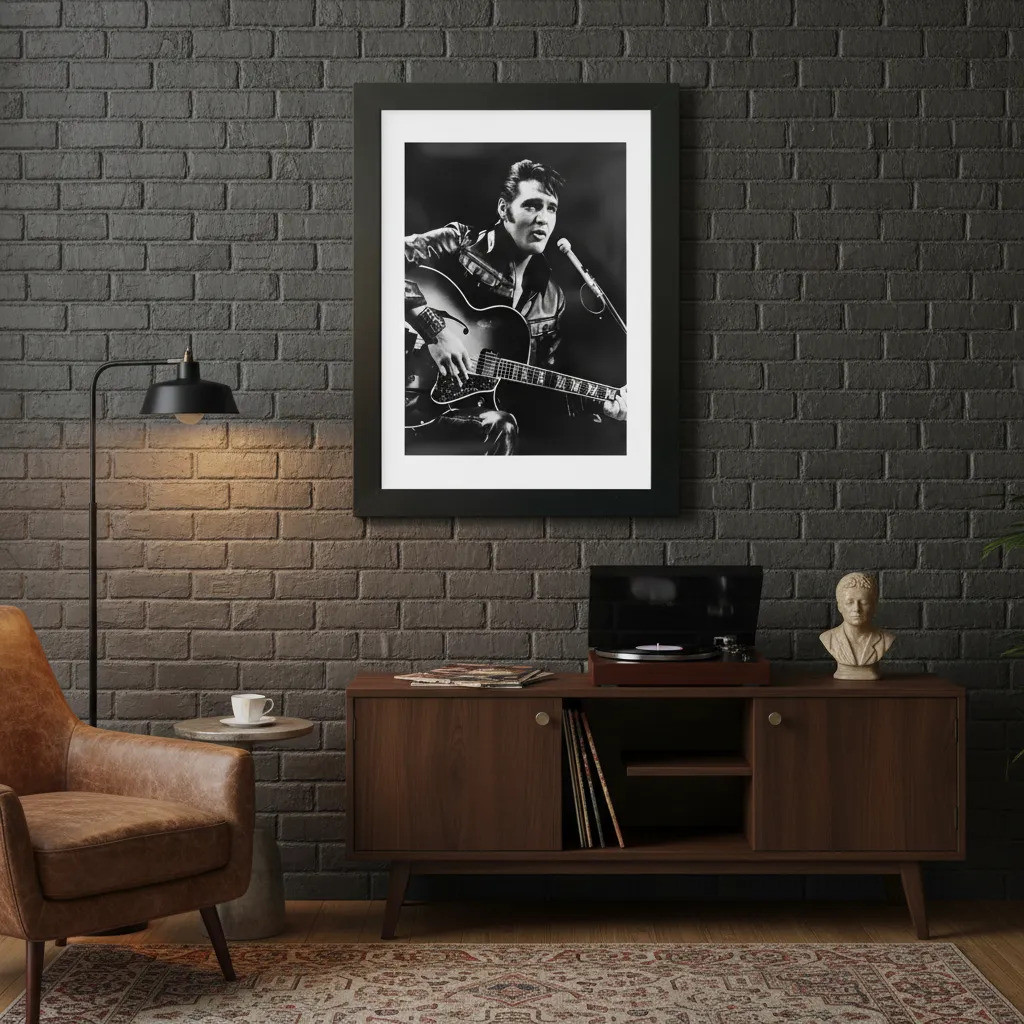 Quadro Decorativo Elvis Presley Celebridade Poster A2 42x60