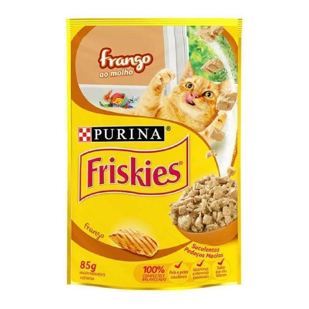 Imagem de Ração Úmida Gatos Adultos Friskies Frango 85g
