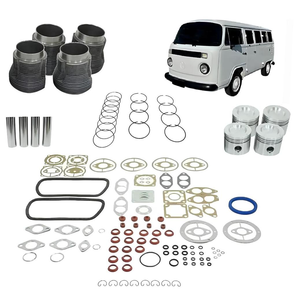 KIT DE MOTOR GOL SAVEIRO FUSCA KOMBI 1.6 1984 A 1999 ORIGINAL MAHLE