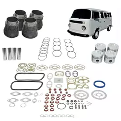 KIT DE MOTOR GOL SAVEIRO FUSCA KOMBI 1.6 1984 A 1999 ORIGINAL MAHLE