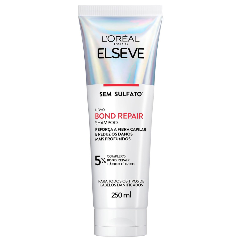 Shampoo Elseve Bond Repair 250ml Cabelos Danificados Sem Sulfato