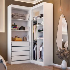 Closet Casal Salvo 4 Gavetas 7 Prateleiras - Pnr Móveis