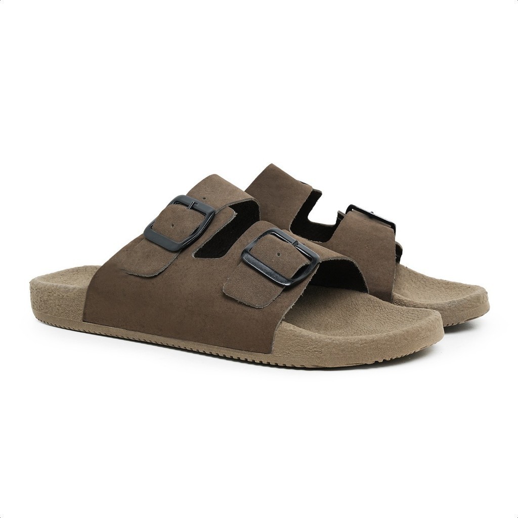 Sandália Masculina Anatômica Birken Chinelo Ajustável Fivela Dupla Confortável Antiderrapante Casual