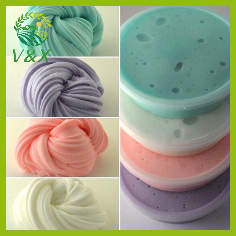 [Snowth] DIY Slime Clay Fluffy Floam Perfumado Alívio Do Estresse Sem Bórax Brinquedo Infantil [zkm]
