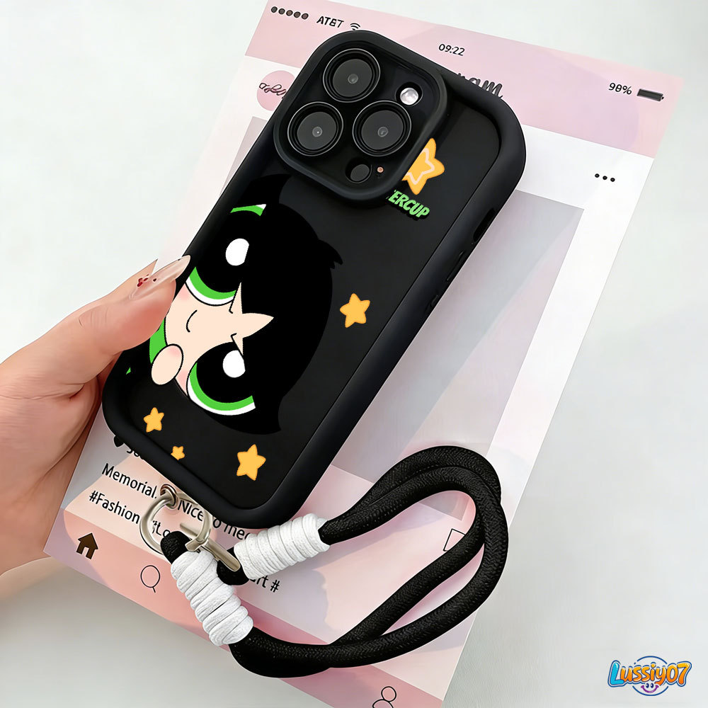 Capa Anti-Queda Buttercup Para Samsung A17 A07 A56 A36 A55 A54 A16 A15 A14 A34 A35 A32 À Prova De Choque LUSSIY07