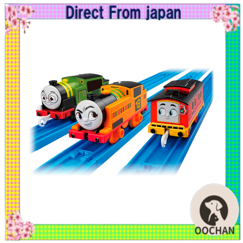 Takara Tomy Plarail Thomas GOGO Thomas Conjunto de Amigos de Nia, Bruno e Whiff Trem Brinquedo A partir de 3
