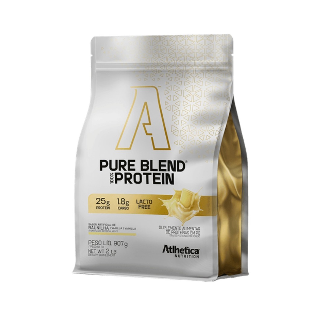 Whey Protein Iso Blend 907g Baunilha Zero Lactose Atlhetica