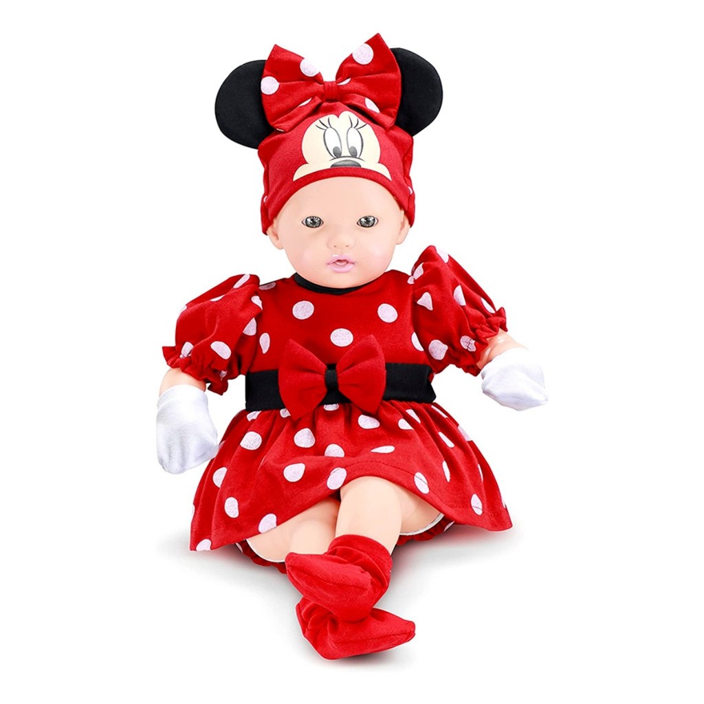 Boneca Disney Classic Dolls Recem Nascido Minnie 5162 - Roma