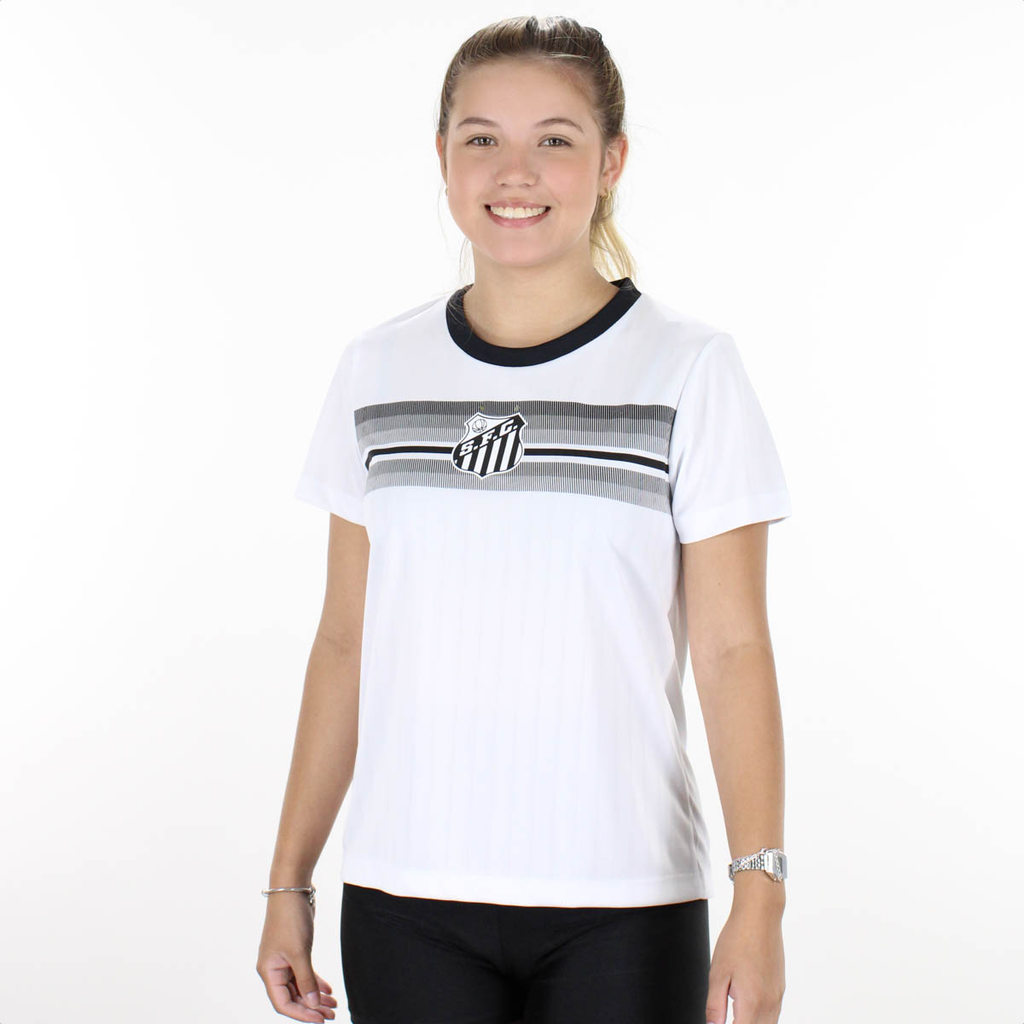 Camisa de Time Braziline Santos Ritual Branco - Feminino