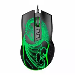 Mouse Gamer K-Mex MGL337 Dragao, RGB, 6400DPI, 7 Botoes, Preto, MGL337US001CB0X