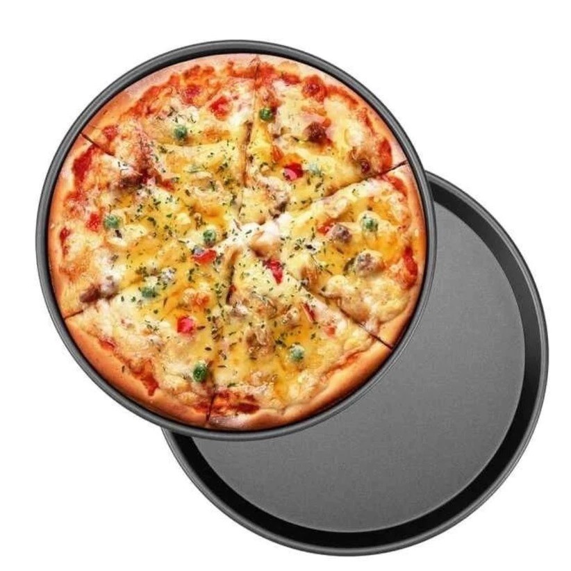 KIT Formas Bandeja Grande Antiaderente Redonda Pizza Pão Queijo Forma 30cm Não Gruda