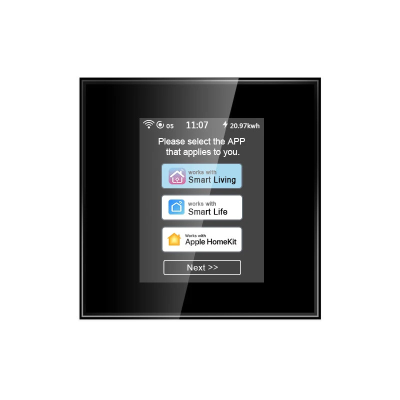 Mais Vendido Preço De Fábrica L8 LCD Touch Smart Light Switch Trabalhe Com Tuya Life Apple Homekit E Lanbon Living Ao Me