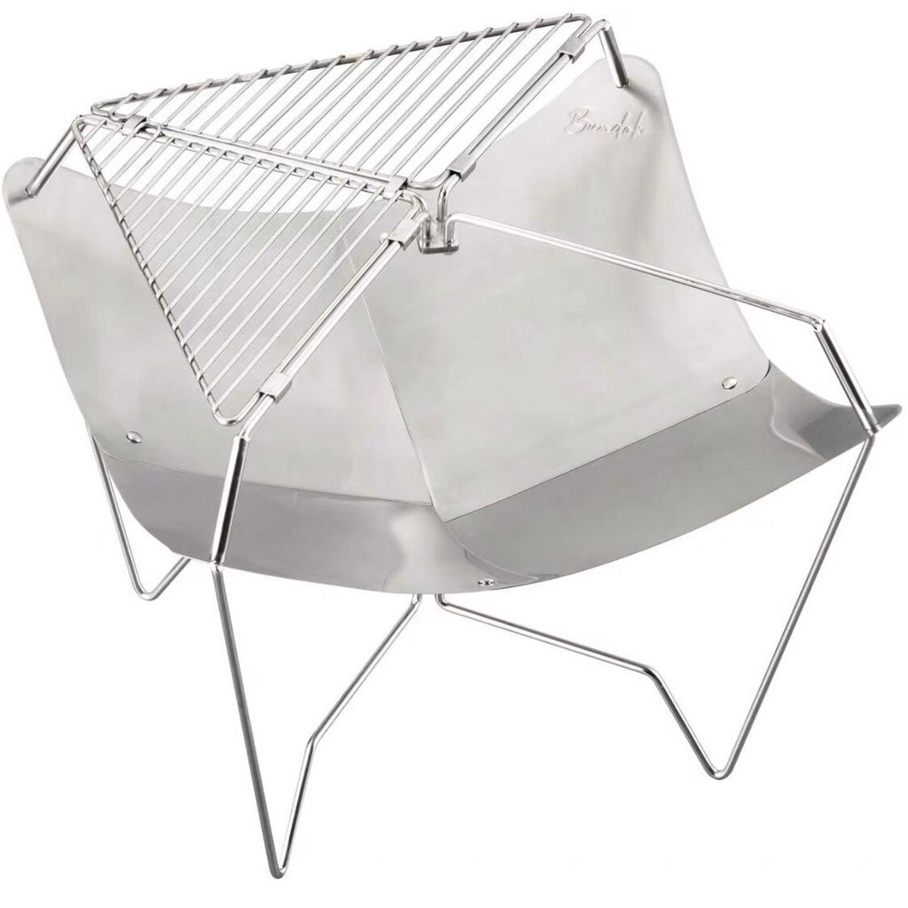 Churrasqueira Japonesa Importada BUNDOK LOTUS em Aço Inoxidável, Mini Churrasqueira Lotus BD-499