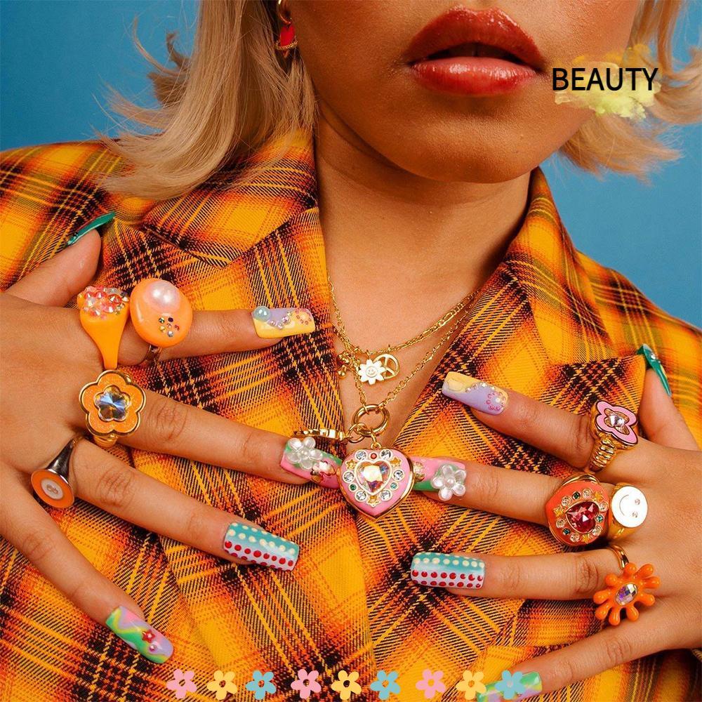 BEAUTYHOMEBR Colar De Álbum De Fotos Com Fecho , Medalhão De Coração De Strass Estilo INS , Sem Manchas