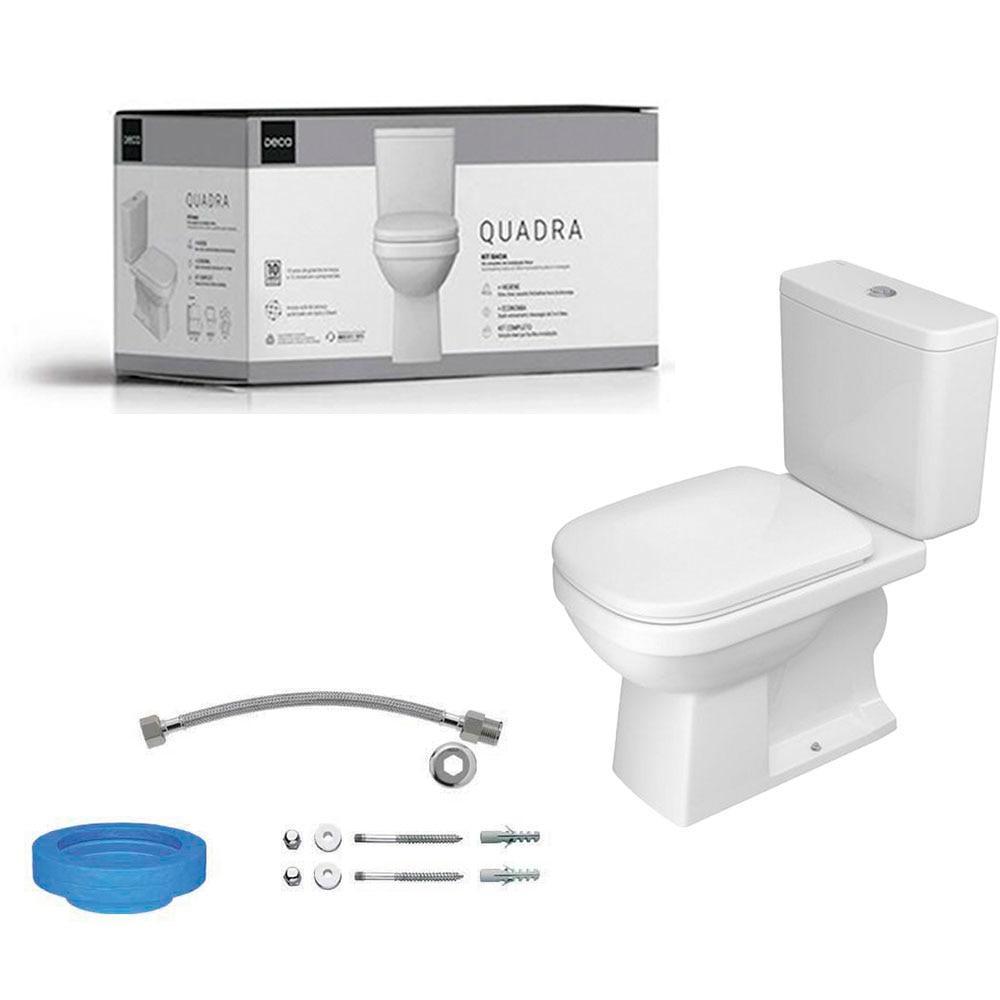 Kit Vaso Deca Linha Quadra 3 e 6 Litros, Branco — imagem 2 de 2