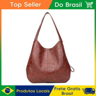 Bolsa De Ombro Feminina Bolsa Transversal Bolsa Grande Mochilas Bolsa De Mão Feminina Carregar BolsaDeCouro