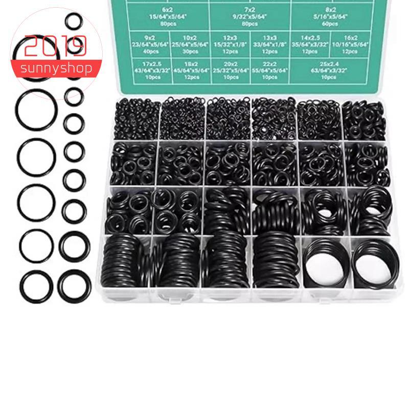 [Bestseller S] Kit De Reparo De Anel De Vedação 1020 Peças Anéis De Nitrilo Conjunto De Sortimento Métrico De 20 Tamanho