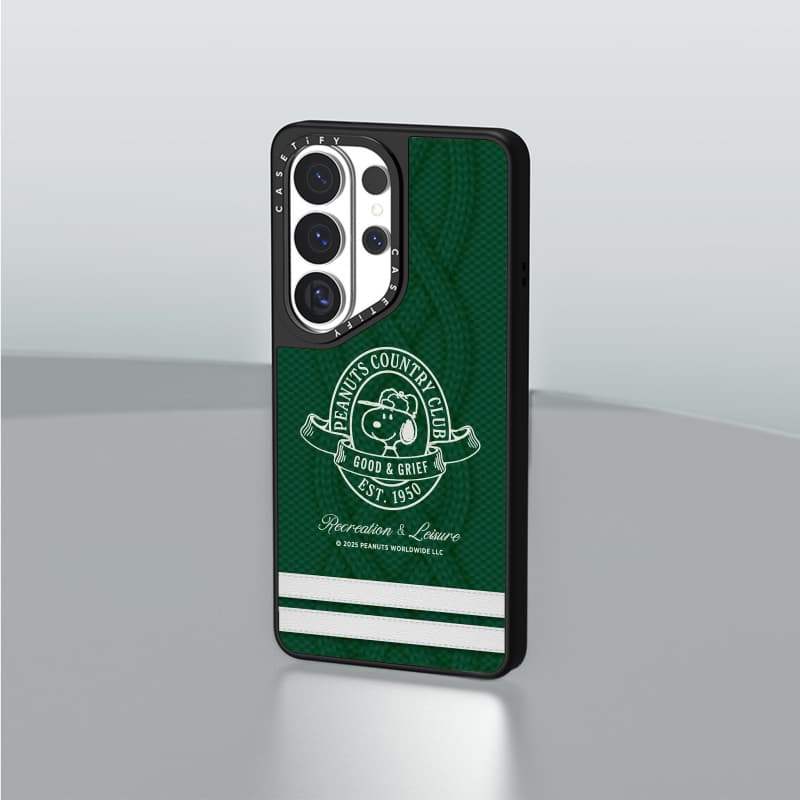 CASECASE X Snoopy Cable Knit Case Preto Fosco Capa De Sucção Magnética Samsung Galaxy S26 Ultra S25 S24 S23 Plus Hard Ba