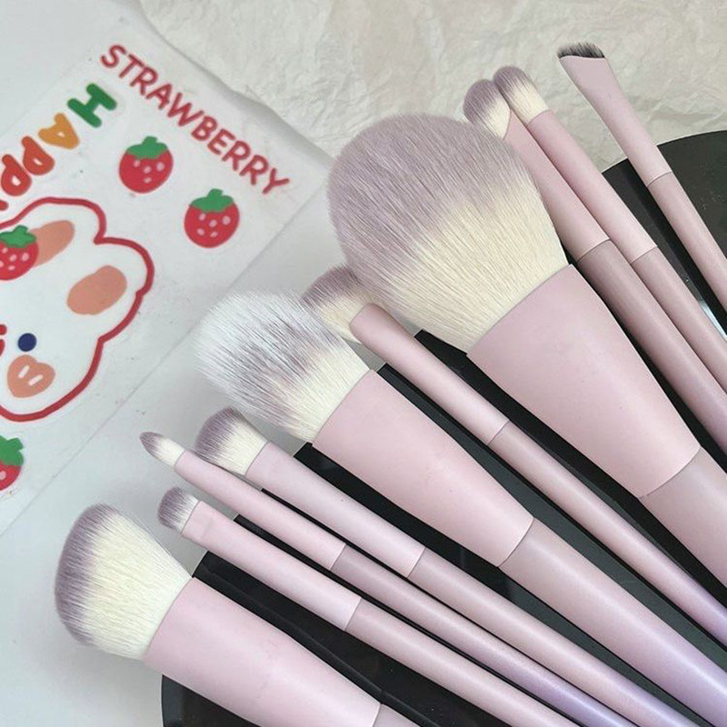 10 pincéis de maquiagem Cangzhou conjunto completo de cerdas macias Blush escova sombra contorno escova portátil barato 