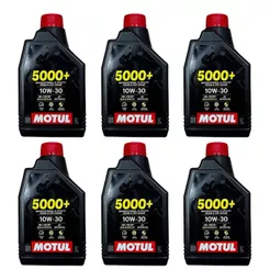 Kit 6x Óleo Lubrificante Motul 5000+ 10W30 Titan Fan Biz Twister Fazer 250 lander cb300 Tornado