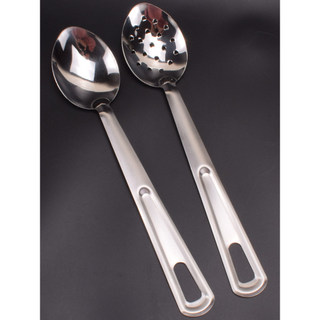 Colher masculina de aço inoxidável, coador, colher para fritar, serviço mais estilo ocidental, colher para fritar, Buffe