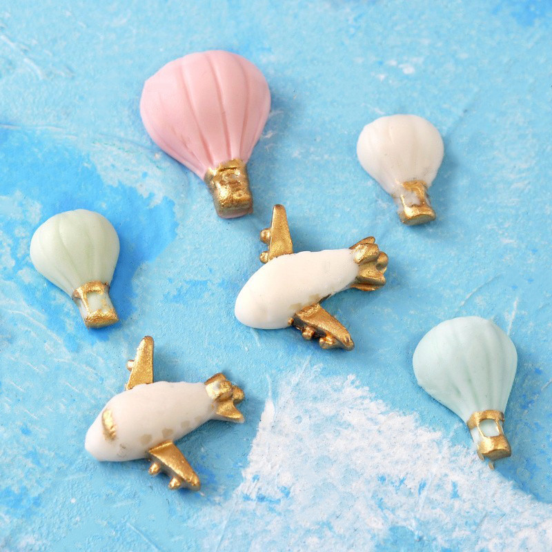 Balão de ar quente avião bolo molde de Silicone Fondant Chocolate balão de ar quente tema bolo sobremesa molde de mesa