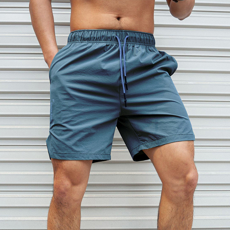 Shorts esportivos de secagem rápida, lazer, fitness, exercício, corrida, calças cortadas, esportes, secagem rápida, laze