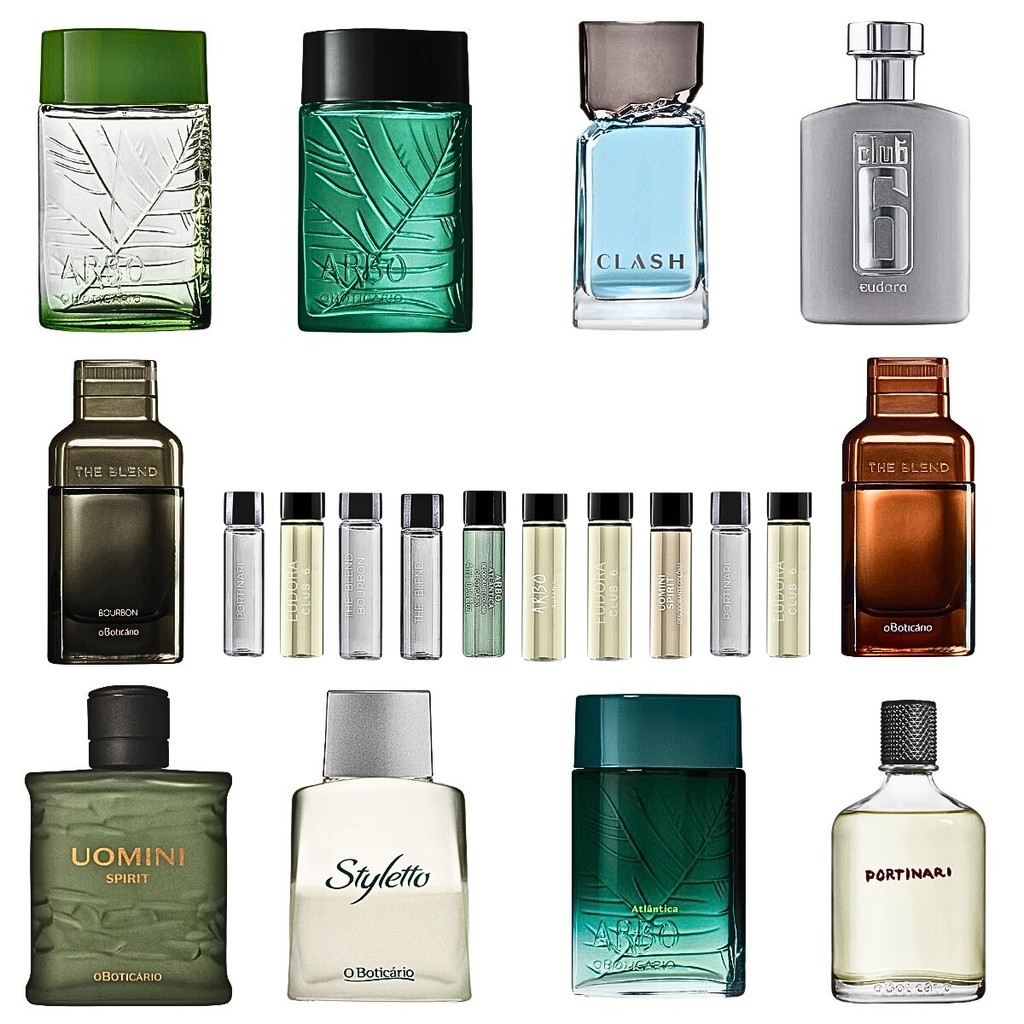 Kit 10 Aromas + The Blend + Arbo  O Boticário 4ml Masculino