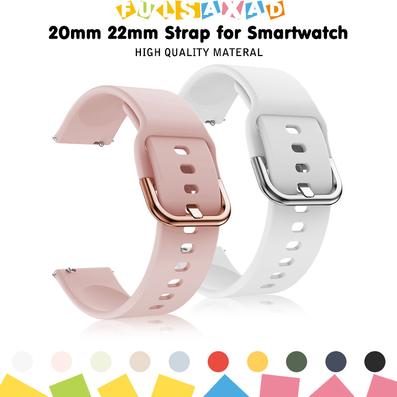 Pulseira De Strap Silicone 20 22mm Para Samsung Galaxy Watch FE 7 6 5/Huawei GT 