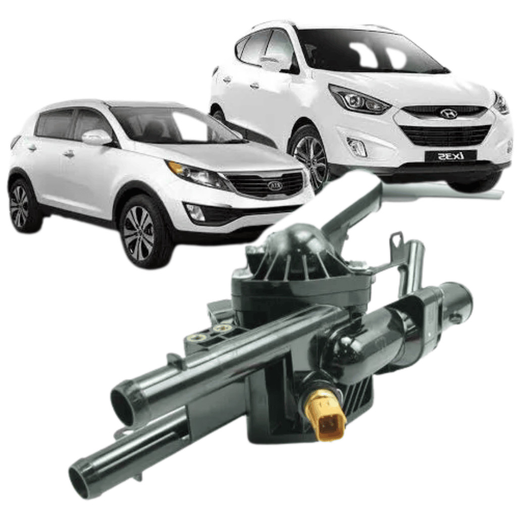 Carcaca com Valvula Termostatica Tucson I30 Ix35 Elantra Sportage 2.0 16V