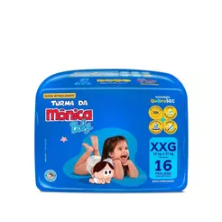 Fralda Turma da Mônica Baby Jumbo XXG com 16un