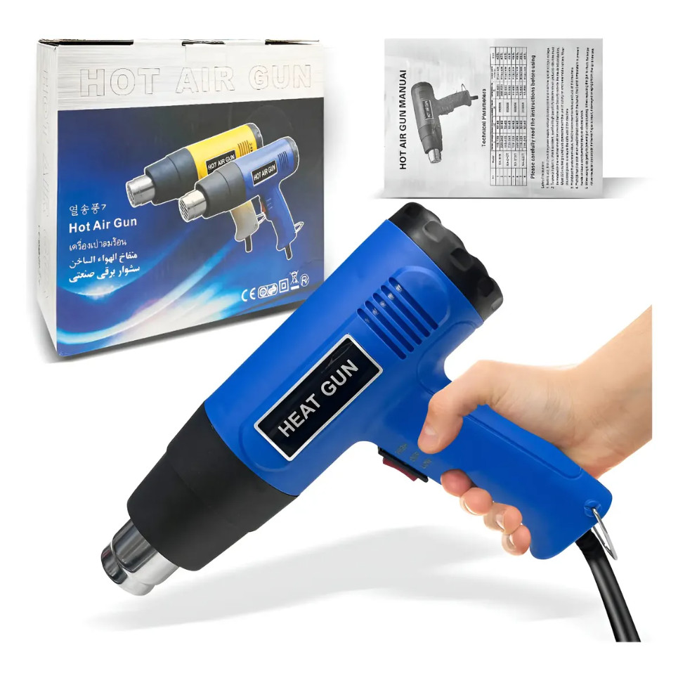 Soprador Térmico Profissional Pistola Ar Quente 2000w 110v
