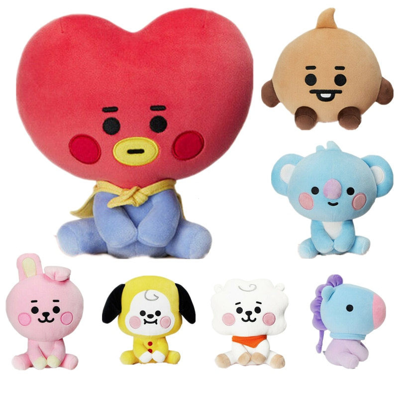 Boneco de Pelúcia Superstar Kpop Bts Bt21 20cm / Brinquedo de Pelúcia Bt / Boneco de Pelúcia em Pé para Crianças / Prese