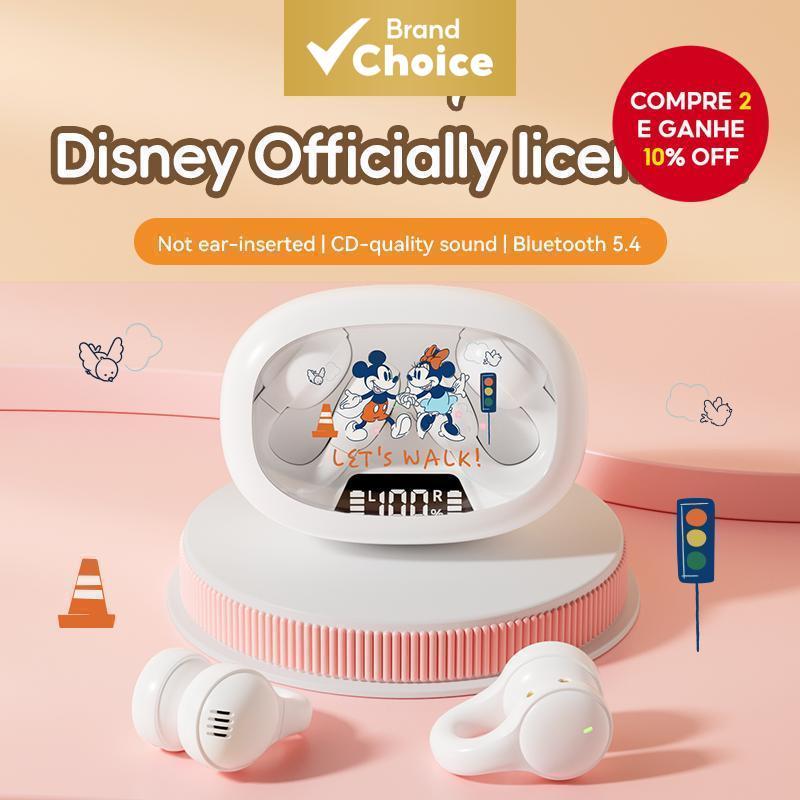 Disney X53 Fones De Ouvido TWS Sem Fio Bluetooth Clipe ANC Alta Fidelidade Estéreo ENC Longa Espera Para Smartphones Esp