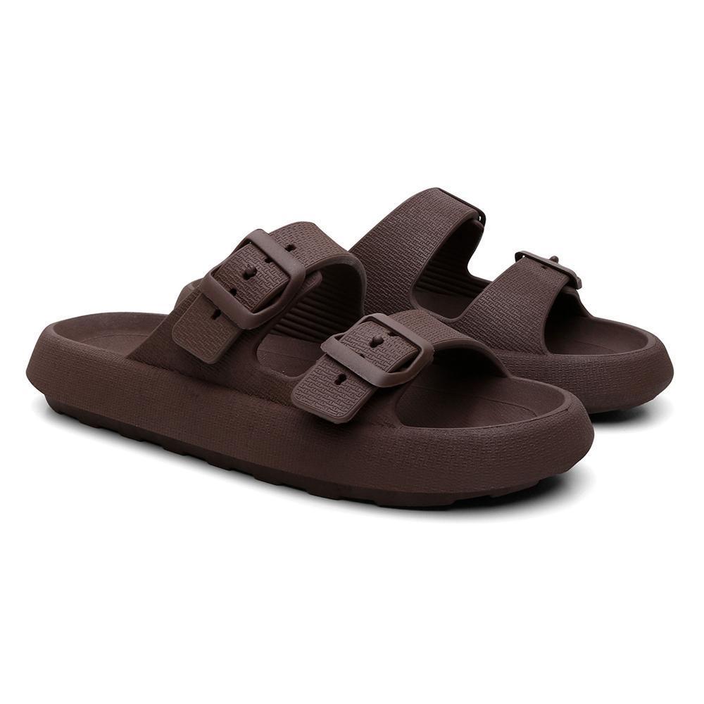 Chinelo Papete Nuvem Feminino/Masculino Slide Tira Dupla Fivela Casual