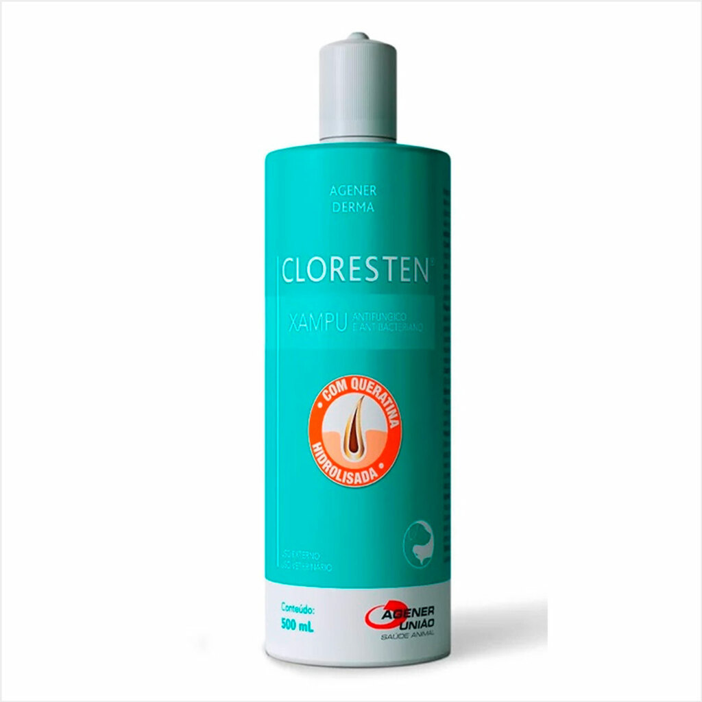Cloresten 500ml Shampoo Dermatológico Agener Clorexidina