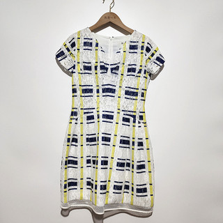 MUJEW verão feminino Casual com decote em v cintura estreita manga curta vestido curto saia média Floral elegante forro 