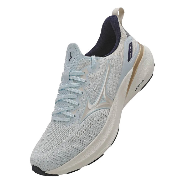 Tênis Adulto Feminino Corrida Academia Dia a Dia Claro Cadarço Macio Mizuno Glow 3