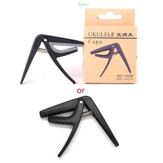 Difier Ukulele Capo 4 Cordas Capos Guitarra Uma Mão Mudança Rápida Ukelele