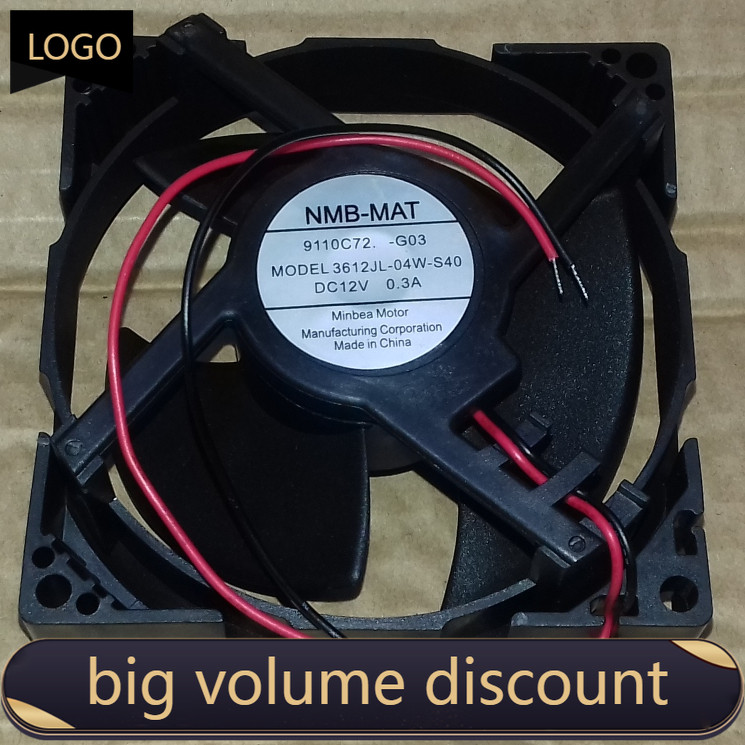 XZ NMB-MAT MODELO 3612JL-04W-S40 12V 0.3A/3612JL-04W-S49 12V 0.3A Panasonic Ventilador de resfriamento de geladeira Kipa