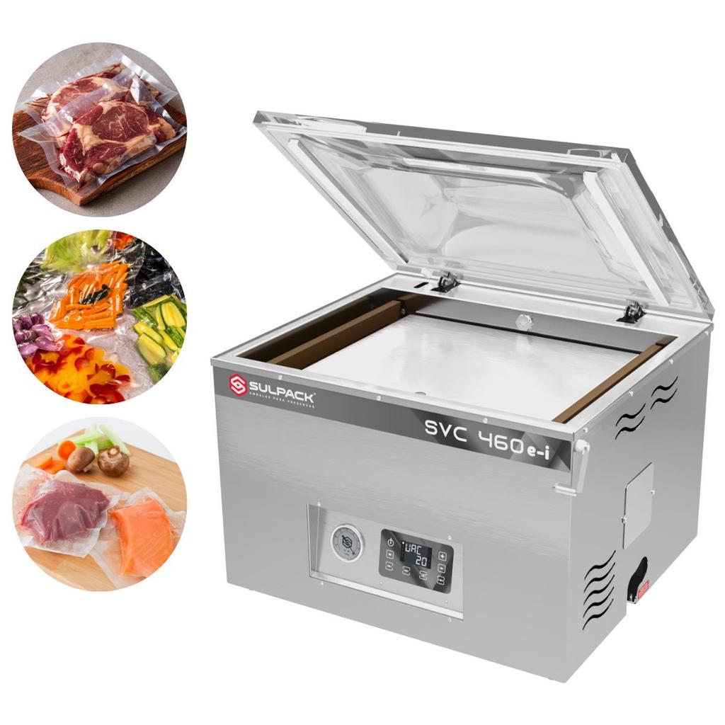 Seladora Industrial a Vácuo 2 Barramentos 46cm Inox Digital SVC 460EI Sulpack