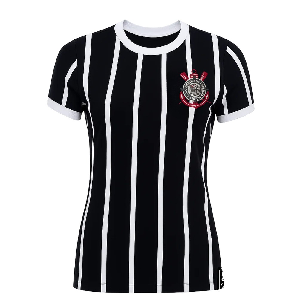 Camiseta Corinthians Feminina Democracia Manto Licenciado