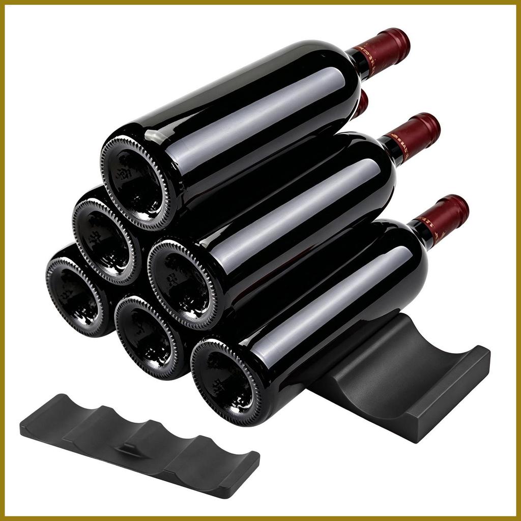 Garrafa Empilhamento Esteira Espaço Saver Rack Empilhador Suporte De Vinho Para Geladeira Despensa Festa Piquenique fuan
