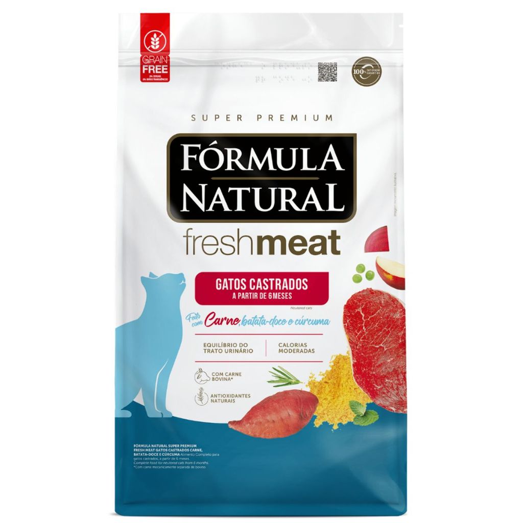 Formula Natura Fresh Meat Gato Castrado Carne 10,1kg