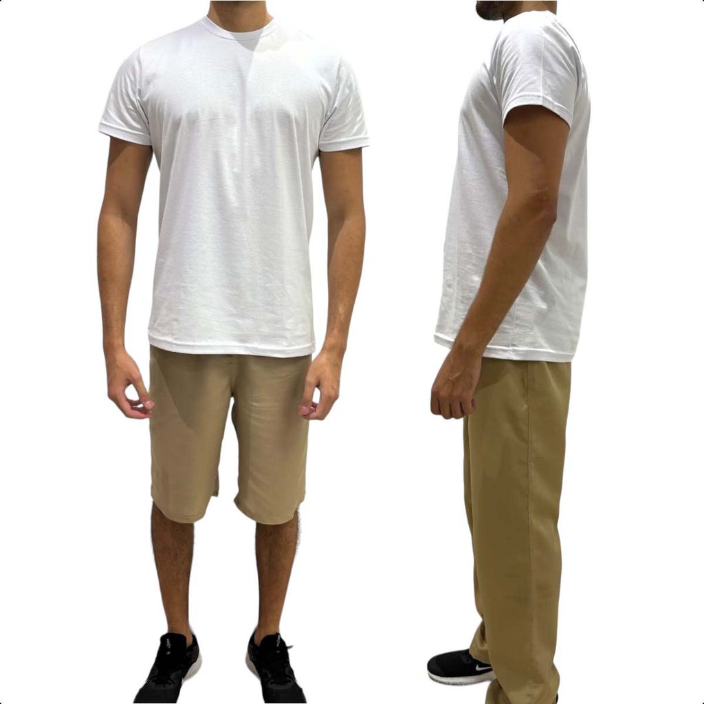 Kit 2 Peças Calça E Bermuda Cojunto Jumbo CDP Tactel