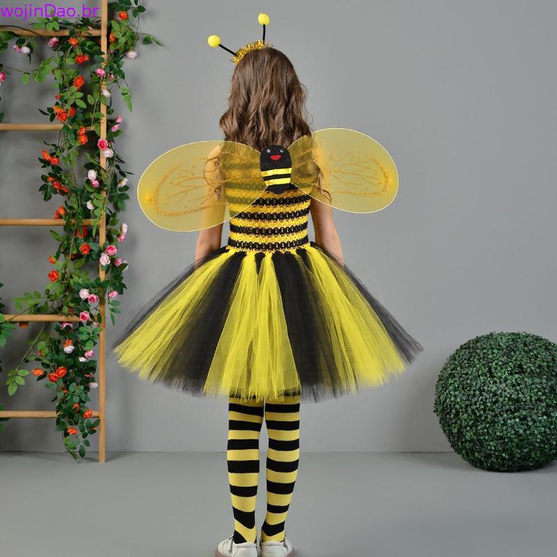 allilivefoua1 Conjunto Fantasia Orelhas Asas Tutu Saia Kit Acessórios Para Meninas Hallowee