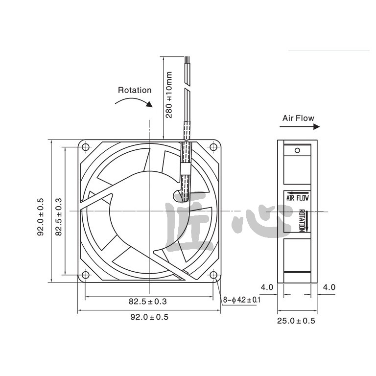 FSY92B24VH FSY 9CM 9025 24V 0.25 A 9225 Ventilador de resfriamento de equipamento de chassi inversor