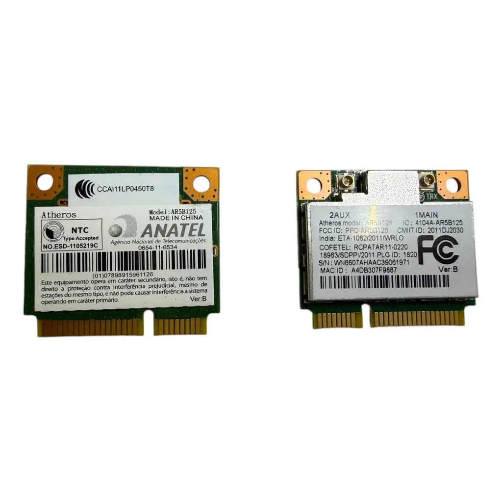 Placa Wireless 1000 2000 1230br 1240br Ar5b125 675794-001